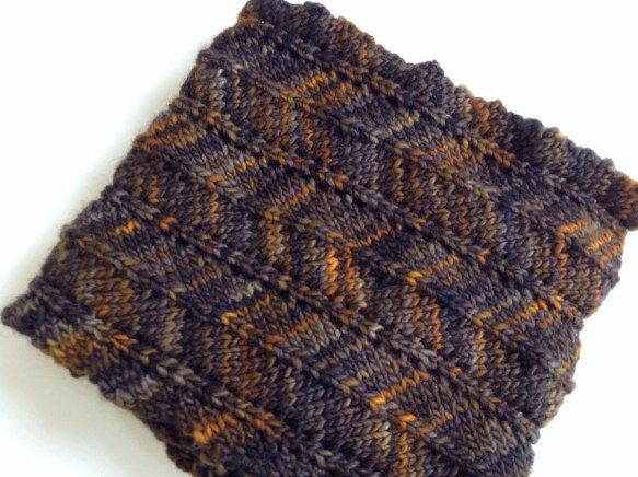  Favourite Scarf Ever - one skein of Malabrigo Rastita in the Glitter colourway.